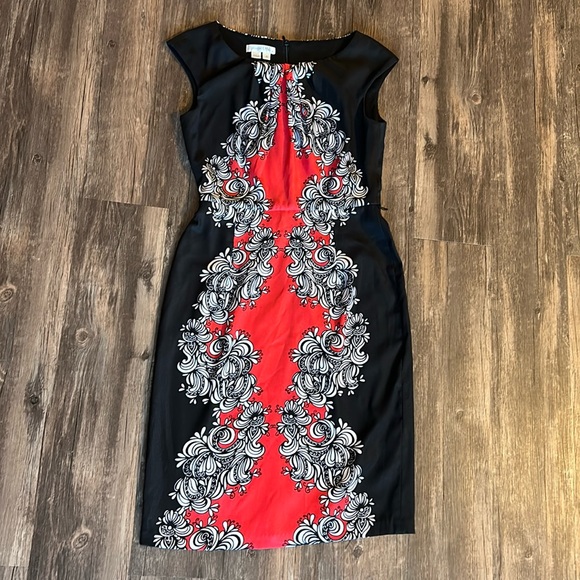 London Times multicolored midi dress size 4 - Picture 1 of 10
